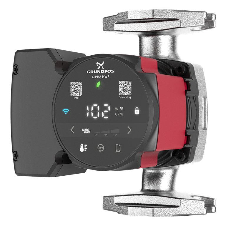 Grundfos ALPHA HWR 15-29 SF/T Smart ECM Circulator Pump (115 V)